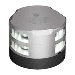 LOPOLIGHT SERIES 200-012, DOUBLE STACKED ANCHOR LIGHT, 2NM, HORIZONTAL MOUNT, WHITE, SILVER HOUSING