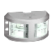 LOPOLIGHT SERIES 200-024, DOUBLE STACKED NAVIGATION LIGHT, 2NM, VERTICAL MOUNT, WHITE, SILVER HOUSING
