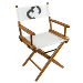WHITECAP TEAK DIRECTOR'S CHAIR WITH SAIL CLOTH SEATING