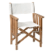 WHITECAP TEAK DIRECTOR'S CHAIR II WITH SAIL CLOTH SEATING