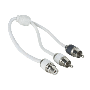 T-SPEC V10 SERIES RCA Y CABLE- 2 CHANNEL- 1 FEMALE TO 2 MALES