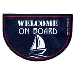 MARINE BUSINESS NON-SLIP WELCOME ON BOARD HALF-MOON-SHAPED MAT, REGATA