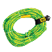 AQUA LEISURE 6-PERSON FLOATING TOW ROPE, 6,100LB TENSILE, GREEN
