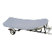 CARVER POLY-FLEX II STYLED-TO-FIT BOAT COVER F/10.5' BLUNT NOSE INFLATABLE BOATS - GREY
