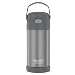 THERMOS FUNTAINER SS INSULATED STRAW BOTTLE 12OZ GREY