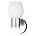 LUNASEA LED WALL LIGHT - BRUSHED NICKEL - TULIP GLASS