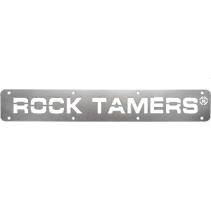 ROCK TAMERS REPLACEMENT TRIM PLATE - STAINLESS STEEL