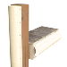 DOCK EDGE PILING BUMPER 6'  BEIGE ONE END CAPPED  