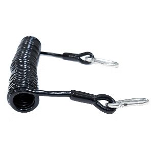 TIGRESS HEAVY DUTY COILED SAFETY TETHER 1200 LBS