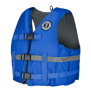 MUSTANG LIVERY FOAM VEST, BLUE, XS/SMALL