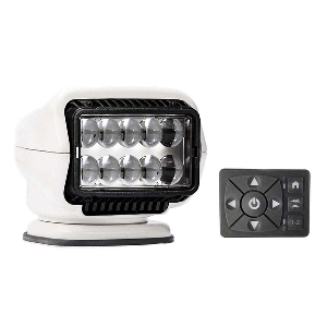 GOLIGHT STRYKER ST SERIES PERMANENT MOUNT WHITE 12V LED W/HARD WIRED DASH MOUNT REMOTE