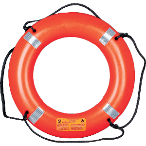 MUSTANG 30" RING BUOY W/REFLECTIVE TAPE