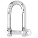 WICAHRD SELF-LOCKING LONG D SHACKLE - DIAMETER 5MM - 3/16