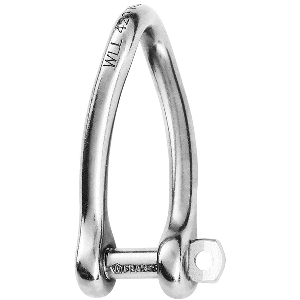WICHARD CAPTIVE PIN TWISTED SHACKLE - DIAMETER 5MM - 3/16"