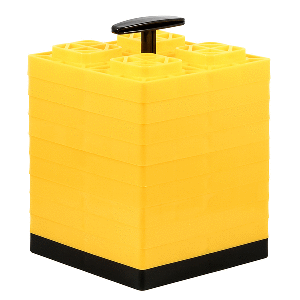 CAMCO FASTEN LEVELING BLOCKS W/ T-HANDLE 2X2 YELLOW
