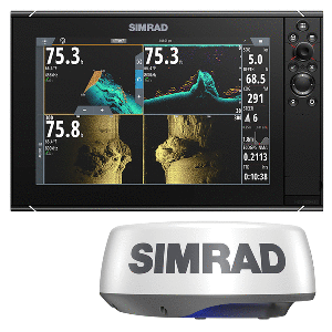 SIMRAD NSS12 EVO3S COMBO MULTI-FUNCTION CHARTPLOTTER/FISHFINDER RADAR BUNDLE HALO20+, NO HDMI VIDEO OUTPORT