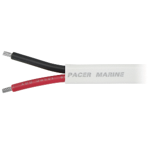 PACER 18/2 AWG DUPLEX CABLE - RED/BLACK - 100'