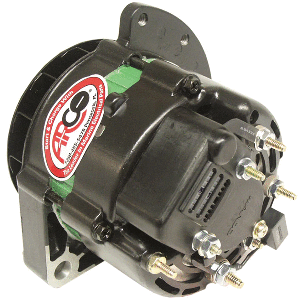 ARCO MARINE PREMIUM REPLACEMENT UNIVERSAL ALTERNATOR W/SINGLE GROOVE PULLEY - 12V 55A