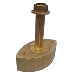 SI-TEX BRONZE STEM THRU-HULL HIGH-FREQUENCY CHIRP TRANSDUCER - 600W & 130 - 210KHZ