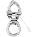 WICHARD HR QUICK RELEASE SNAP SHACKLE WITH LARGE BAIL -145MM LENGTH - 5-45/64