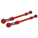 SNUBBER - BUOY RED SNUBBER TWIST - PAIR