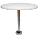 SPRINGFIELD WHITE OVAL TABLE PACKAGE, 18
