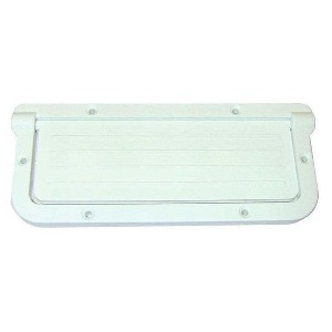 TH MARINE LARGE RECTANGULAR SCUPPER, WHITE