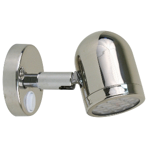 SCANDVIK LED 304 STAINLESS STEEL LED READING LIGHT, 8-30V