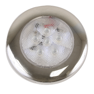 SCANDVIK B3 DOWNLIGHT SURFACE MOUNT, BLUE, SS TRIM, IP67, 12/24V