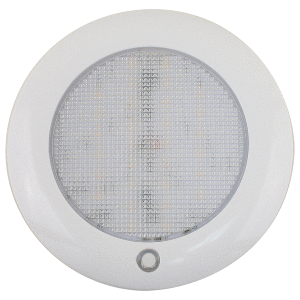 SCANDVIK SLIM 5" DOME LIGHT, WARM WHITE/BLUE, 10-30V