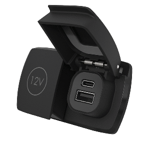 SCANSTRUT FLIP PRO DUO, USB-A & USB-C W/12V POWER SOCKET