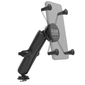 RAM MOUNT RAM X-GRIP LARGE PHONE MOUNT W/TRACK BALL BASE & LONG ARM