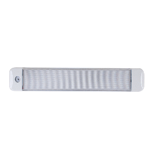 SCANDVIK 10" CABIN LIGHT W/SWITCH, WHITE & BLUE, 10-30V