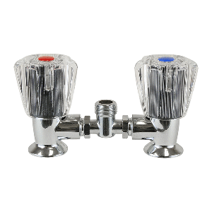 SCANDVIK MIXING BRIDGE W/ACRYLIC KNOBS, 3/8"