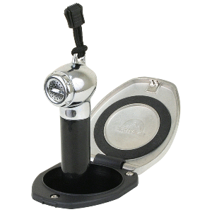 SCANDVIK BLACK & SS RECESSED TRANSOM SHOWER HANDLE/HOSE, VERTICAL/HORIZONTAL MOUNT, 6' HOSE