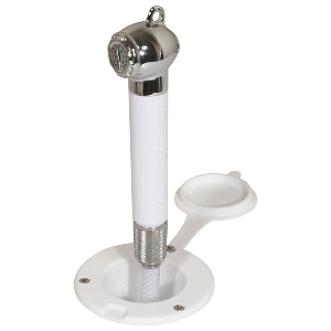SCANDVIK RECESSED TRANSOM SHOWER W/6' HOSE, WHITE