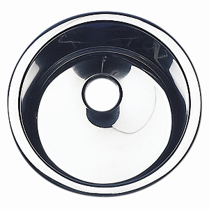 SCANDVIK 11.5" X 7" CYLINDRICAL SINK, MIRROR FINISH