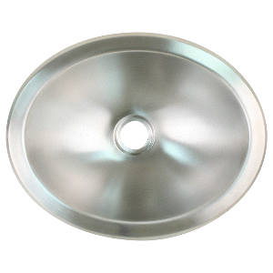 SCANDVIK BRUSHED SS OVAL SINK, 13.25" X 10.5"