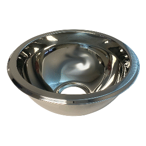 SCANDVIK SS SINK BASIN, 9" X 4", MIRROR FINISH