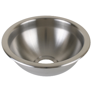 SCANDVIK SS SINK BASIN, 9" X 4", BRUSHED FINISH
