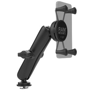 RAM MOUNT X-GRIP PHONE MOUNT W/TRACK BALL BASE, LONG