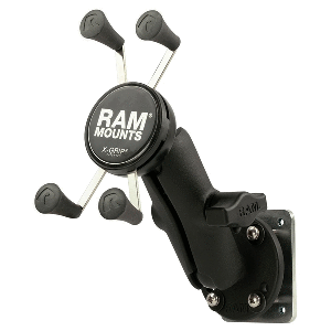 RAM MOUNT X-GRIP PHONE MOUNT W/DRILL-DOWN BASE & BACKER PLATE