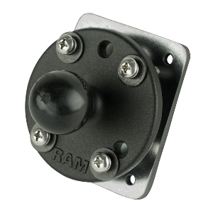 RAM MOUNT DRILL-DOWN DASHBOARD BALL BASE W/BACKING PLATE, B SIZE