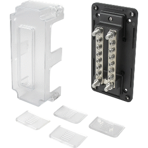 SEA DOG DUAL BUSS BAR W/COVER, 12 TERMINALS