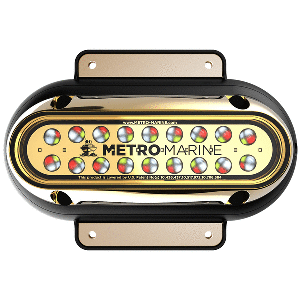 METRO MARINE HIGH-OUTPUT ELONGATED SURFACE MOUNT LIGHT W/INTELLIGENT FULL SPECTRUM LED'S, RGBW, 45-DEG BEAM