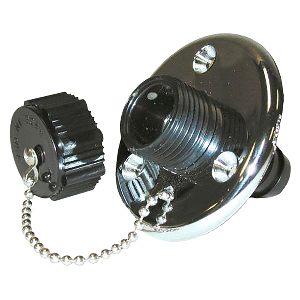 TH MARINE WASHDOWN VALVE W/CHROME BASE