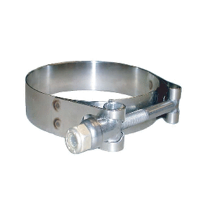 TRIDENT MARINE 316 SS T-BOLT CLAMP, 3/4" BAND, 1.28"-1.59" RANGE