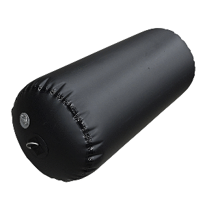 SEIPEL MARINE SPECIALTY INFLATABLE FENDER, 18" X 36", BLACK