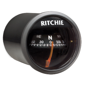 RITCHIE X-23BB RITCHIESPORT COMPASS, DASH MOUNT, BLACK/BLACK