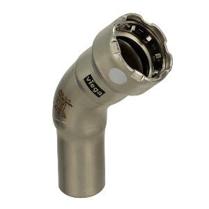 VIEGA MEGAPRESS 316 FKM 1-1/2" 45 DEGREE STREET ELBOW